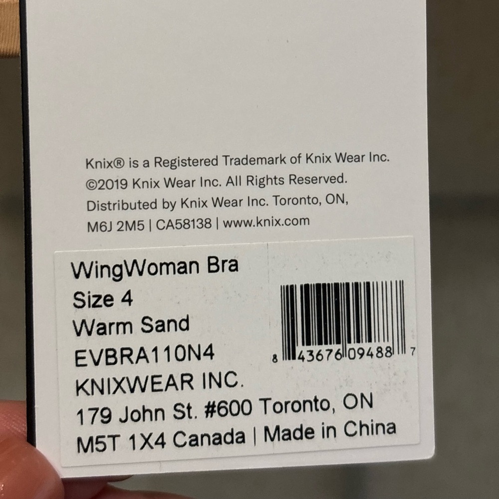 KNIX NWT Wingwoman Bra in Sand - Picture 7 of 10